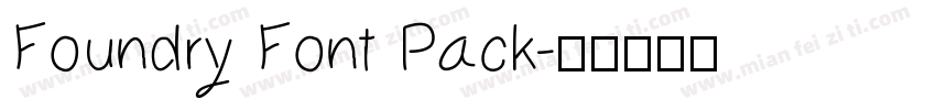 Foundry Font Pack字体转换